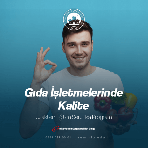 Gıda İşletmelerinde Sertifikalı Kalite Eğitimi, 4 Ayrı Sertifikalı Programı Barındırmaktadır.