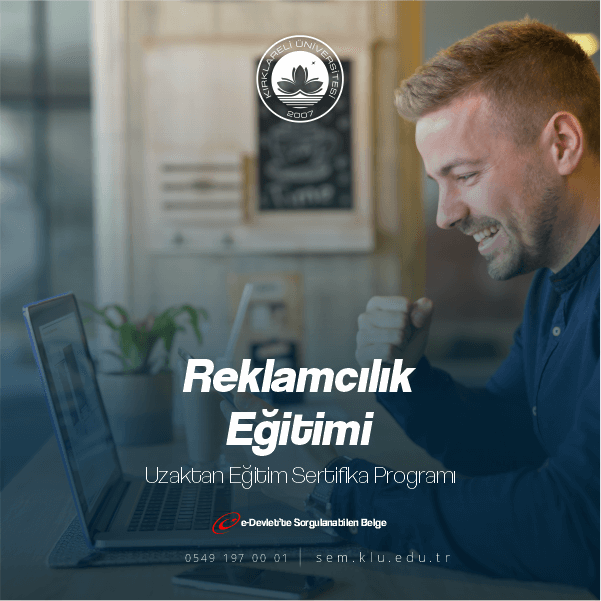 Reklamcılık Sertifikalı Eğitim Programı mesleki gelişimi destekleyici, işletmelere ve kişileri destekleyici olması için hazırlanmıştır. Ülkemiz ve kurumlarımıza katkı sağlayacağı düşünülerek oluşturulmuştur.