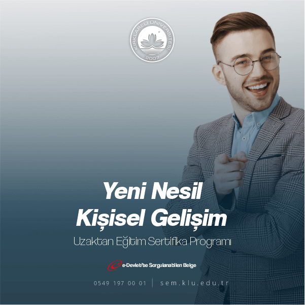 Sertifikalı Kişisel Gelişim Eğitimleri , Üniversite onaylı ve eDevlet'te Sorgulanabilir
