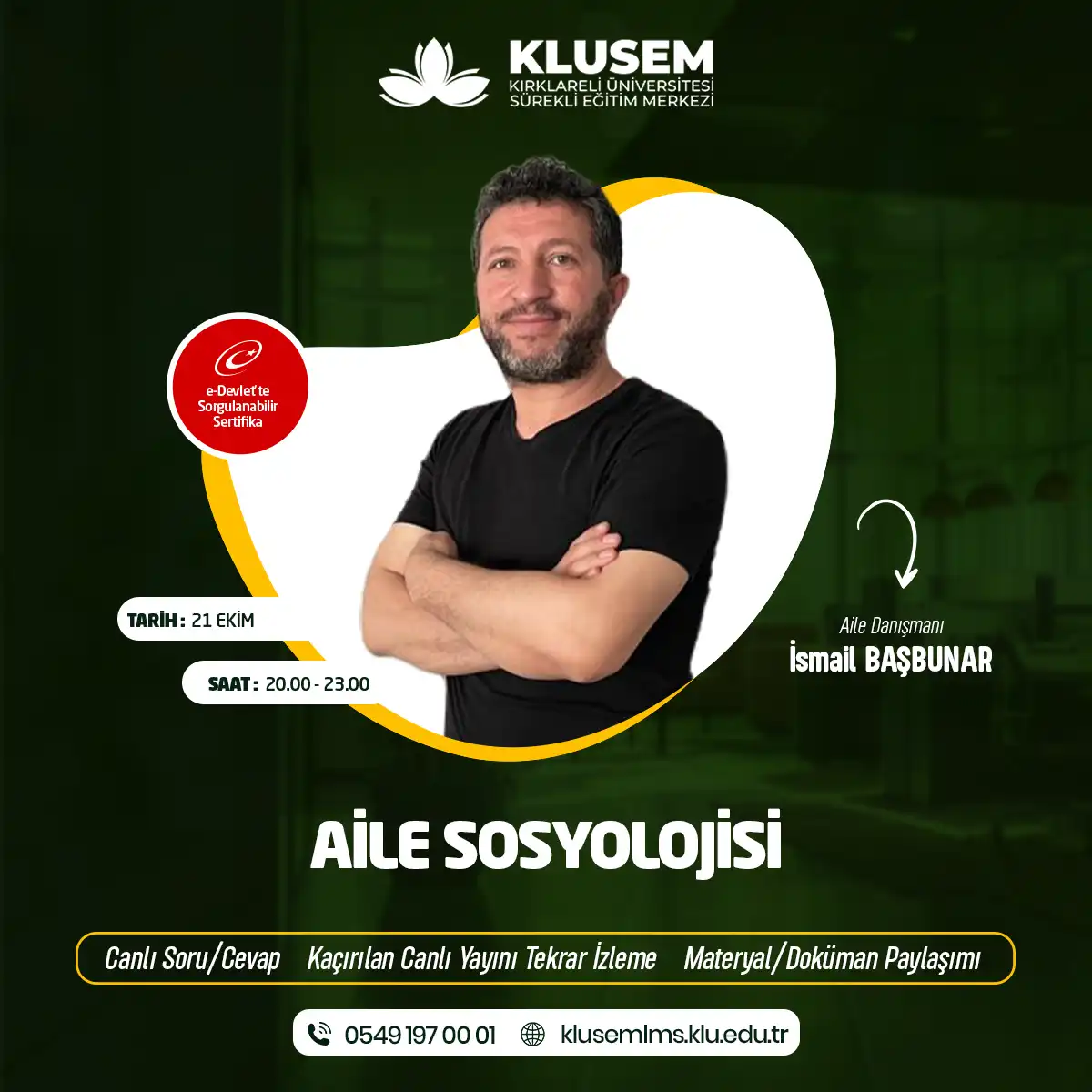 Aile Sosyolojisi Eğitimi Sertifika Programı (CANLI)