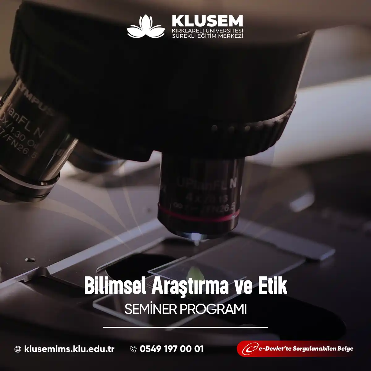 Bilimsel Araştırma ve Etik Semineri