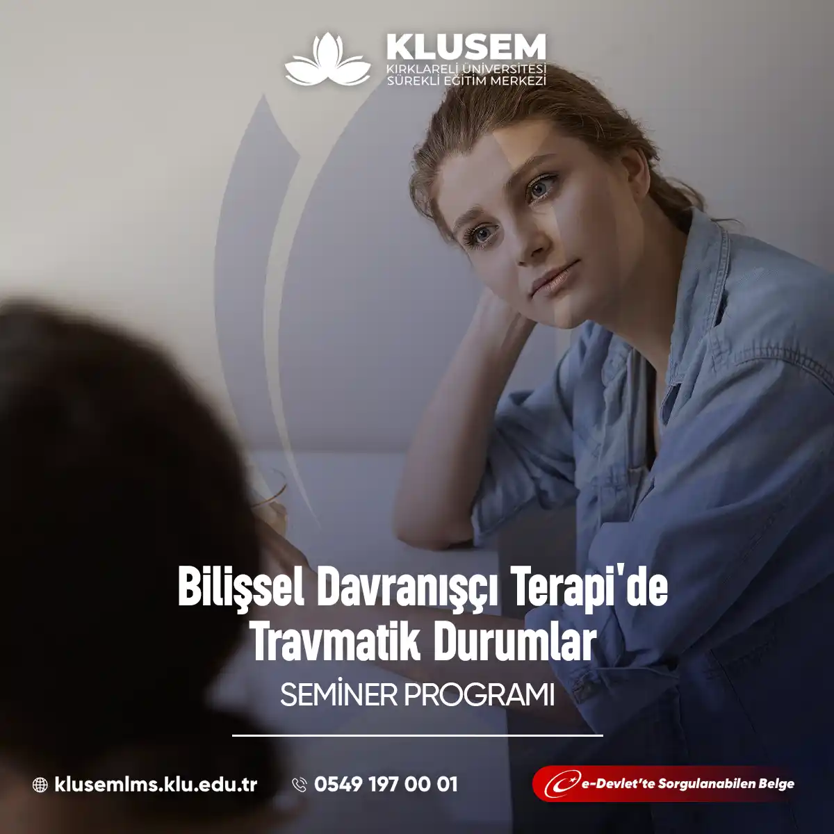 Bilişsel Davranışçı Terapi'de Travmatik Durumlar Semineri