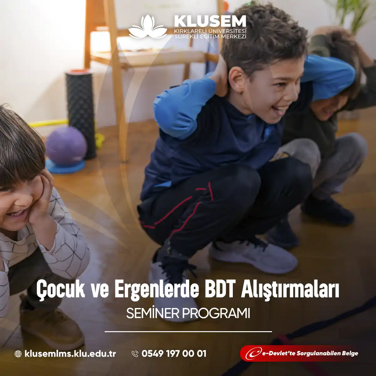 Çocuk ve Ergenlerde BDT Alıştırmaları Semineri