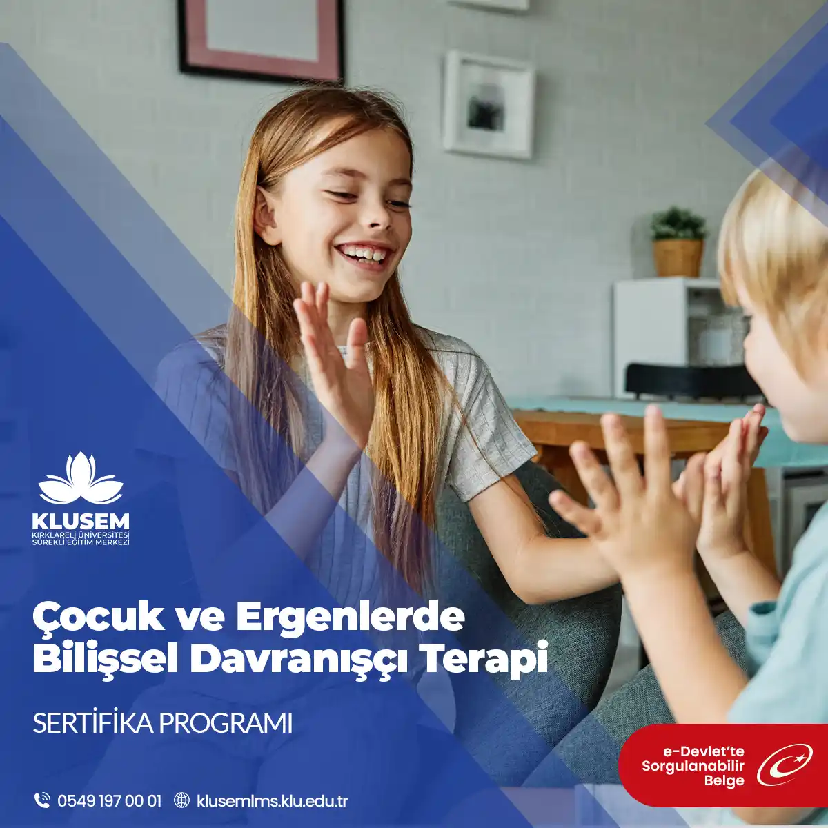 Çocuk ve Ergenlerde Bilişsel Davranışçı Terapi Eğitimi Sertifika Programı