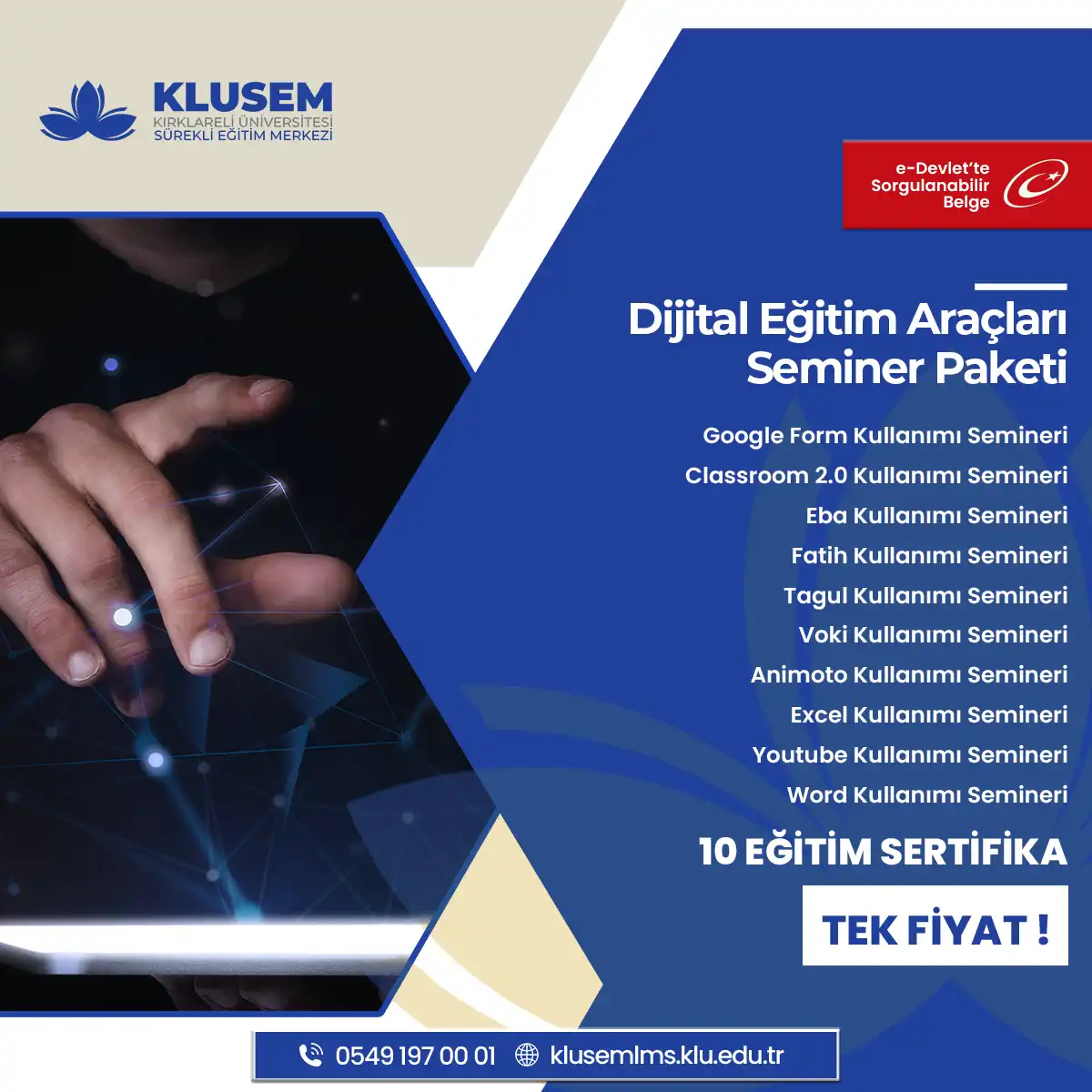 Dijital Eğitim Araçları Seminer Paketi