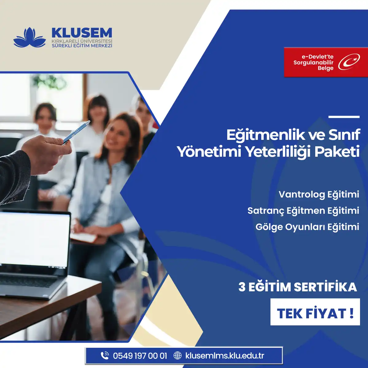 Eğitmenlik ve Sınıf Yönetimi Yeterliliği Paketi
