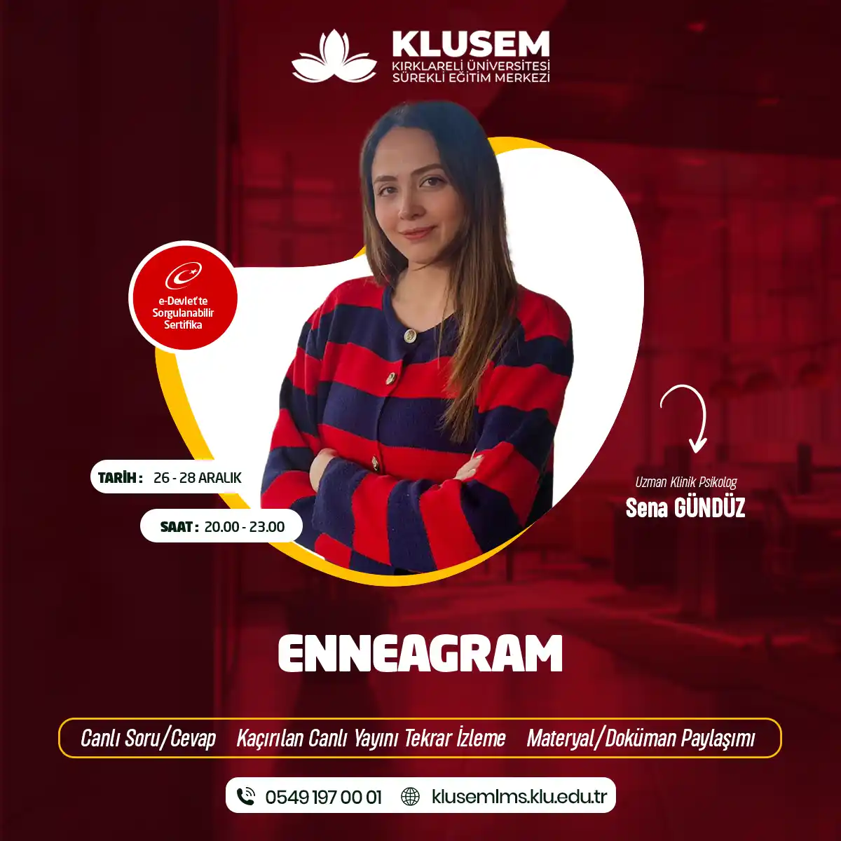 Enneagram Eğitimi Sertifika Programı (CANLI)