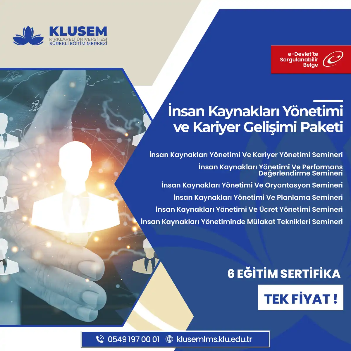 İnsan Kaynakları Yönetimi ve Kariyer Gelişimi paketi