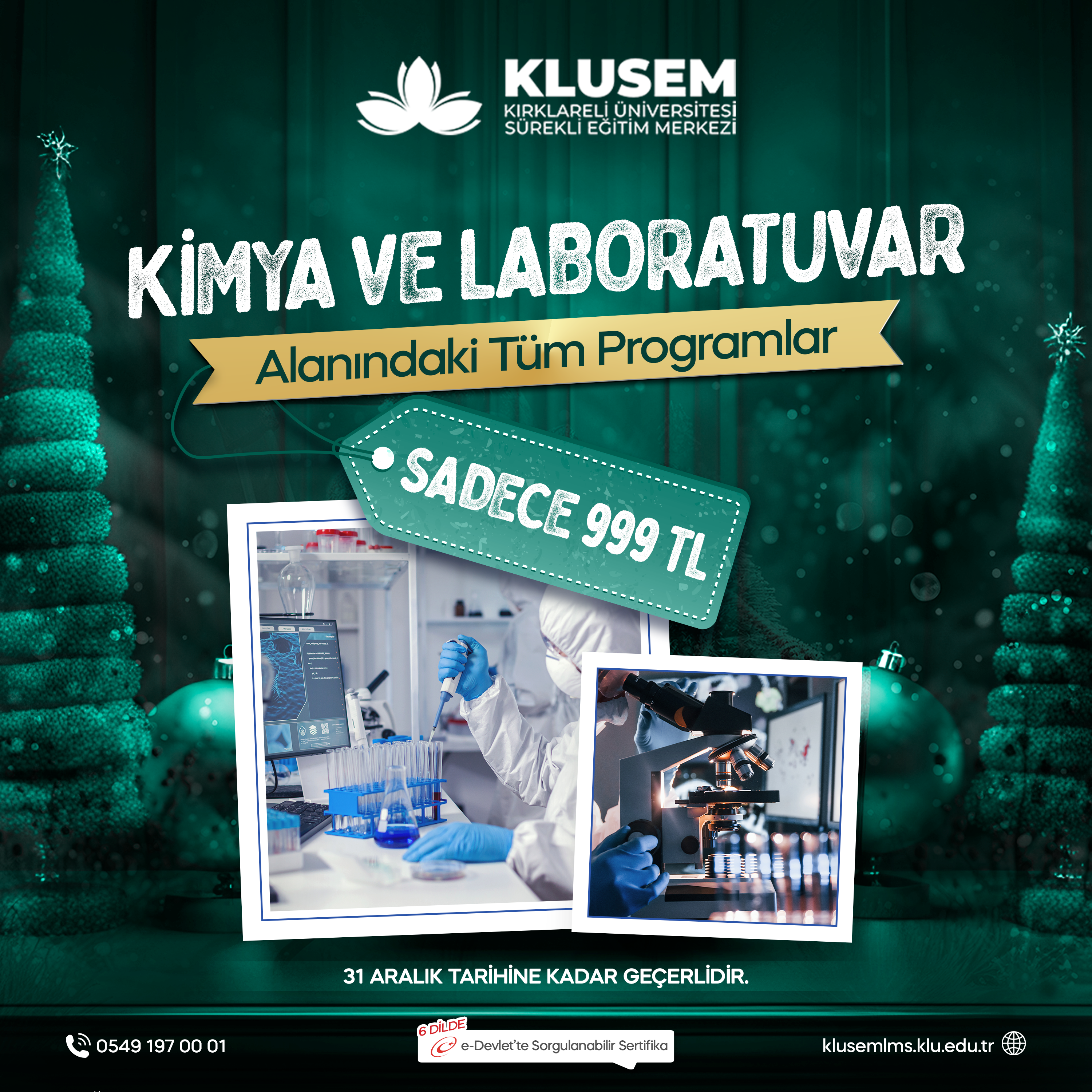 Kimya ve Laboratuvar Sertifikalı Eğitim Programı