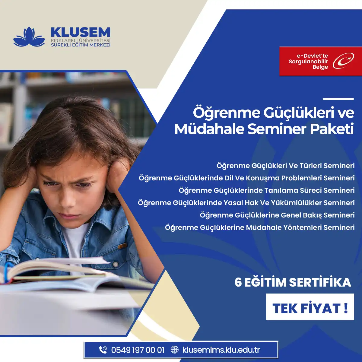 Öğrenme Güçlükleri ve Müdahale Seminer paketi