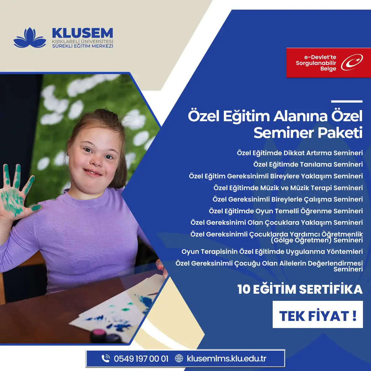 Özel Eğitim Alanına Özel Seminer Paketi