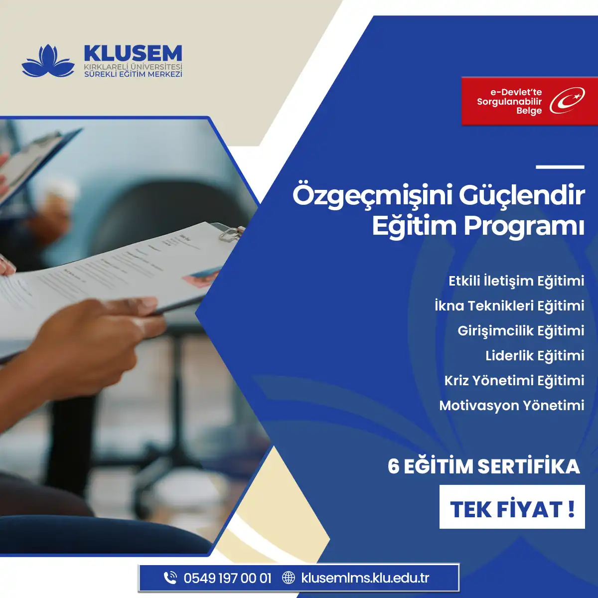 Özgeçmişini Güçlendir Eğitim Programı
