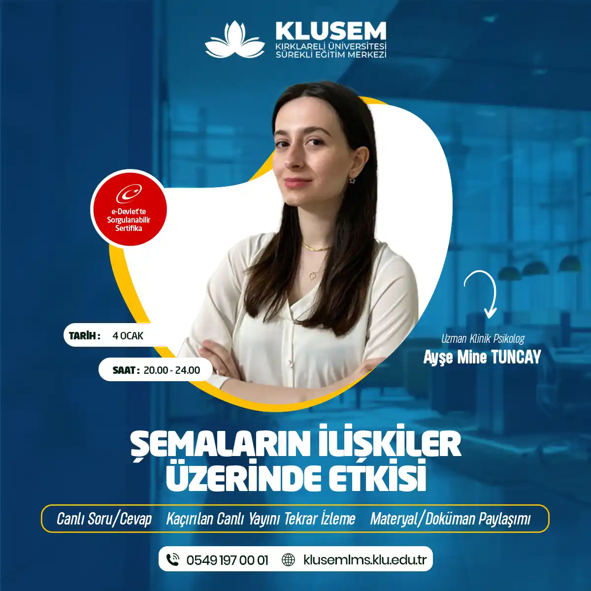 Şemaların İlişkiler Üzerinde Etkisi Eğitimi Sertifika Programı (CANLI)