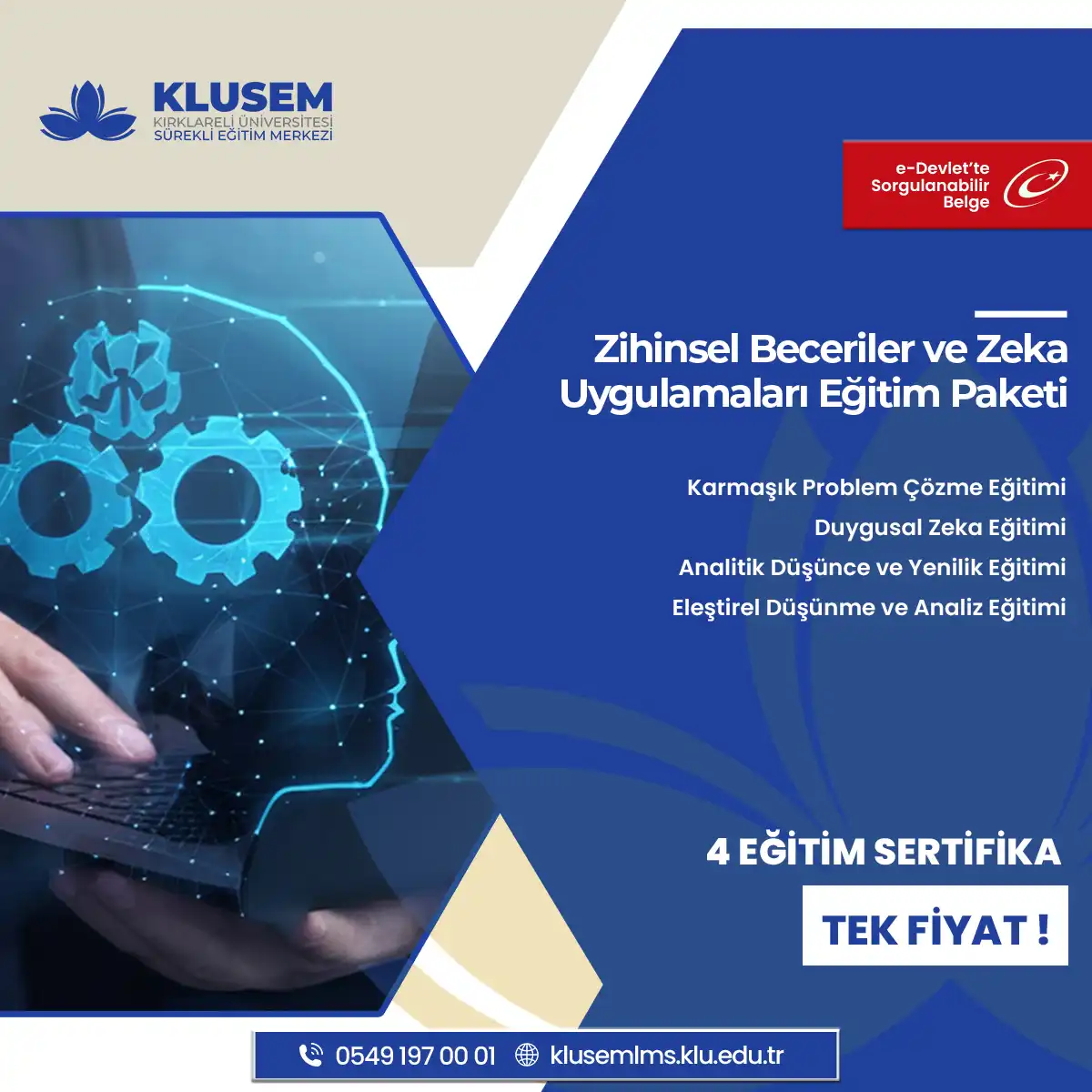 Zihinsel Beceriler ve Zeka Uygulamaları Eğitim Paketi