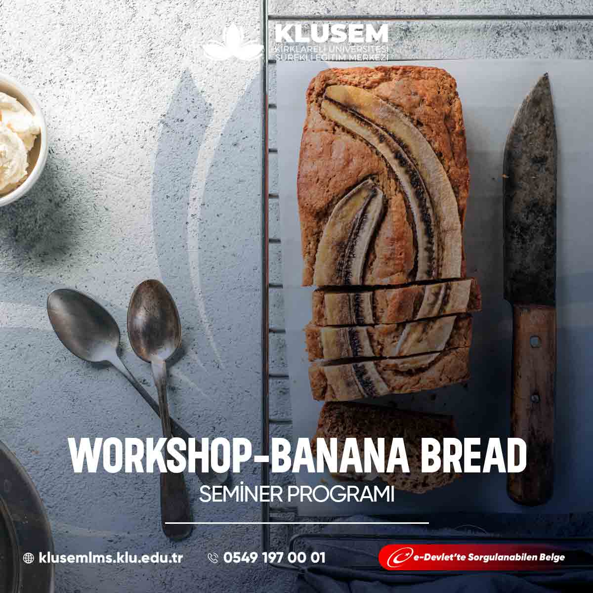  "Banana Bread Workshop," katılımcılara evde lezzetli muzlu ekmek yapmanın inceliklerini öğreten bir atölyedir. 