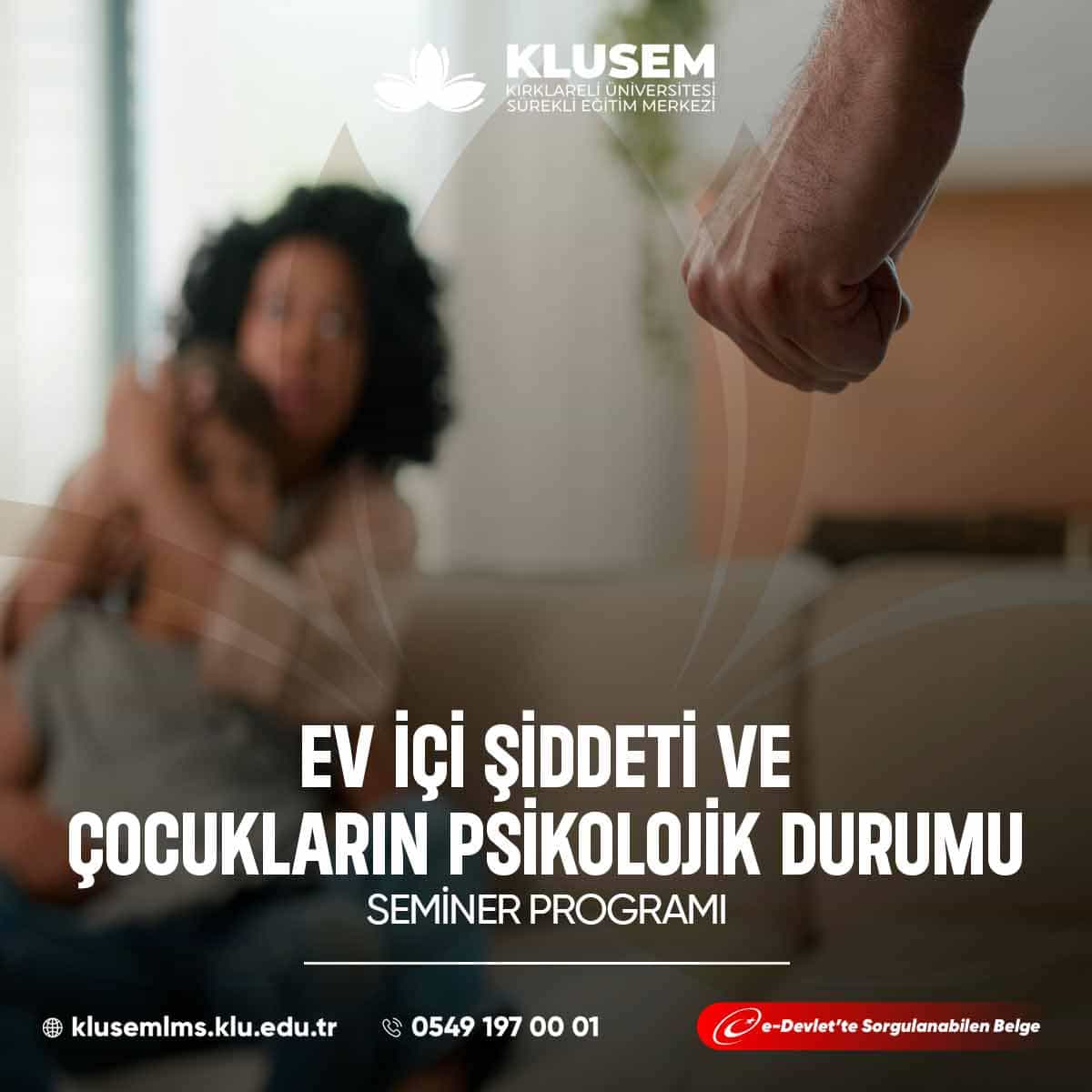 Ev İçi Şiddeti ve Çocukların Psikolojik Durumu Semineri