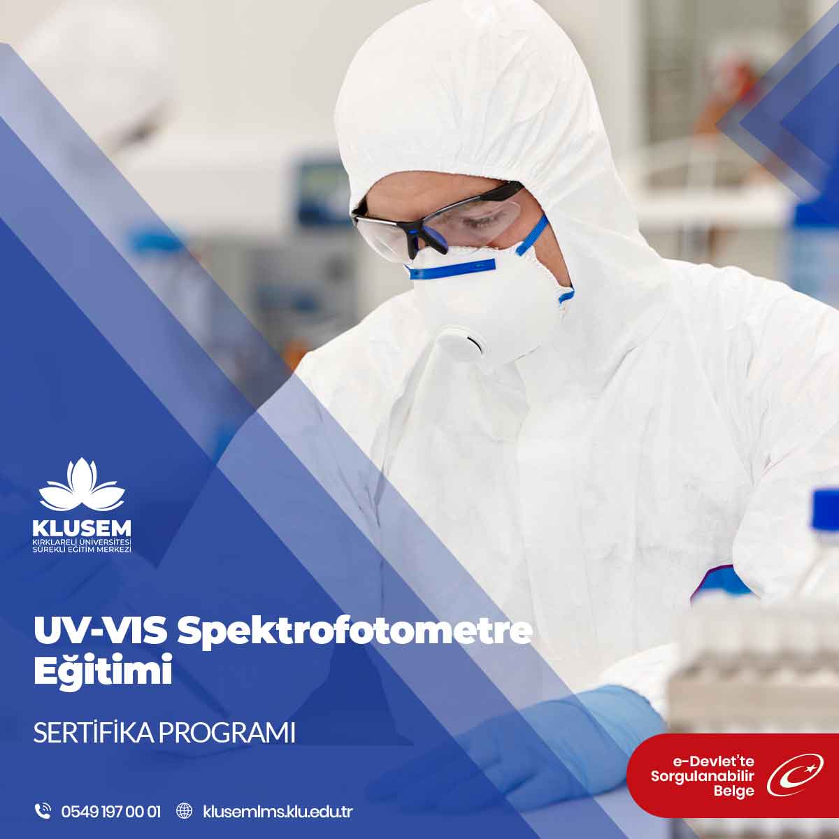 UV-VIS Spektrofotometre Eğitimi, bu analiz cihazını anlama, kullanma ve sonuçları yorumlama becerileri kazandırmayı amaçlayan bir eğitim programıdır.