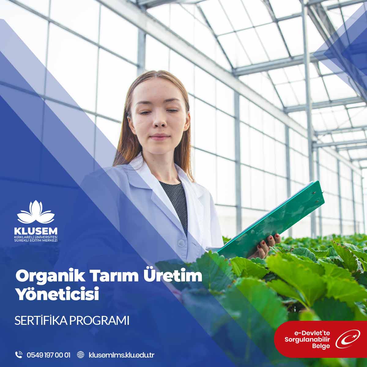 Organik Tarım Üretim Yöneticisi Sertifikalı Eğitim Programı